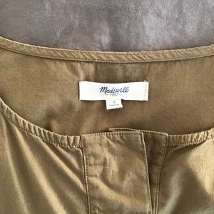 Madewell - olive green shirt - size small